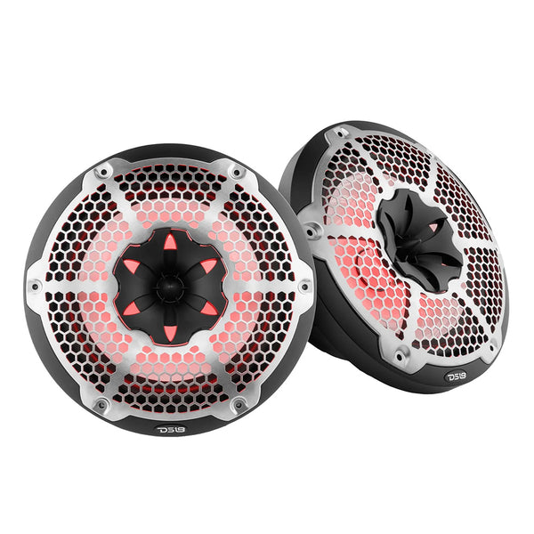 DS18 HYDRO 10" 2-Way Speakers w/Bullet Tweeter  Integrated RGB LED Lights - Black [NXL-10M/BK] - Essenbay Marine