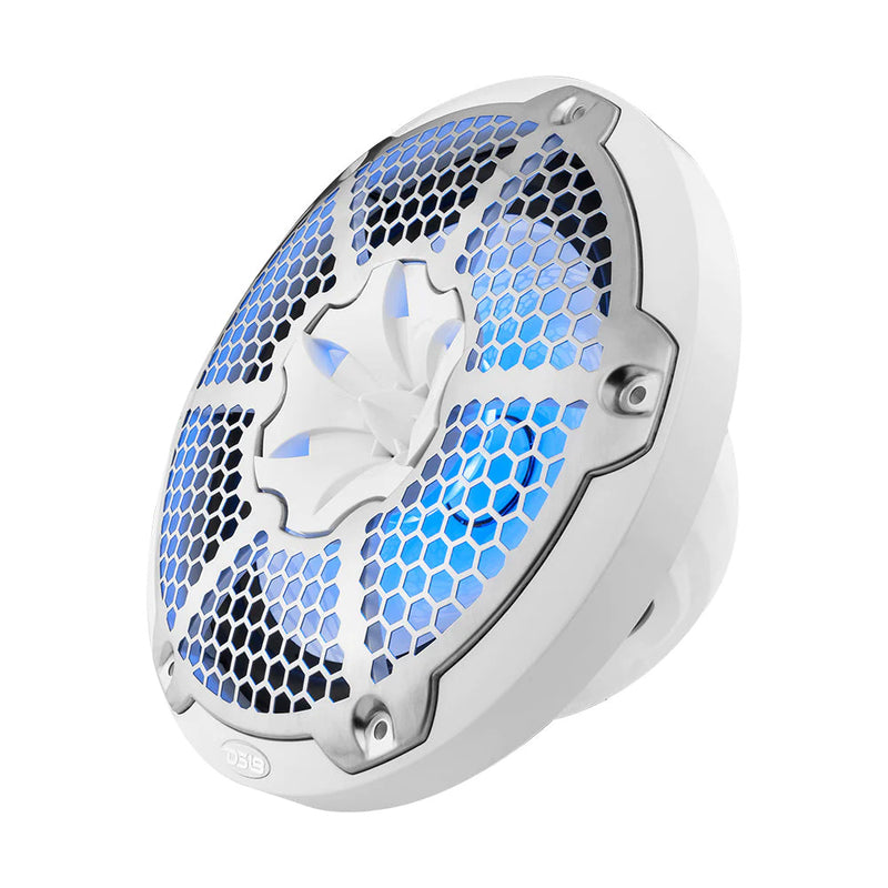 DS18 HYDRO 10" 2-Way Speakers w/Bullet Tweeter  Integrated RGB LED Lights - White [NXL-10M/WH] - Essenbay Marine