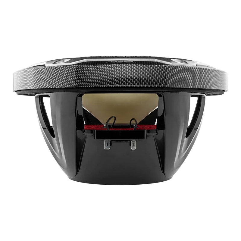 DS18 HYDRO 10" 2-Way Speakers w/Bullet Tweeter  Integrated RGB LED Lights - Carbon Fiber [CF-10M] - Essenbay Marine