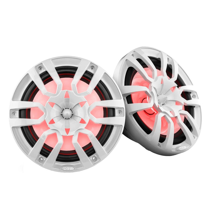 DS18 HYDRO 10" 2-Way Marine Speakers w/Bullet Tweeters  Integrated RGB LED Lights - White [NXL-10/WH] - Essenbay Marine