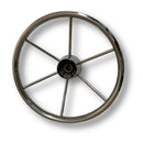 Marine Hardware 13.5" 25° Stainless Steel Destroyer Steering Wheel SSSW13.50X25DEG - Essenbay Marine