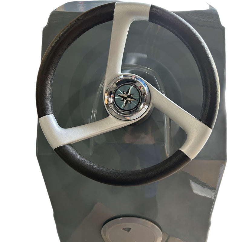 Zodiac 1000XL Optima Grey Console w/ Steering Wheel, Helm, Screen & Rail Z61399 - Essenbay Marine