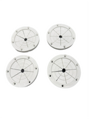 Marine East Rod Holder Grommet 4" OD  White  Pole Holder 6685W ( 4 PACK )