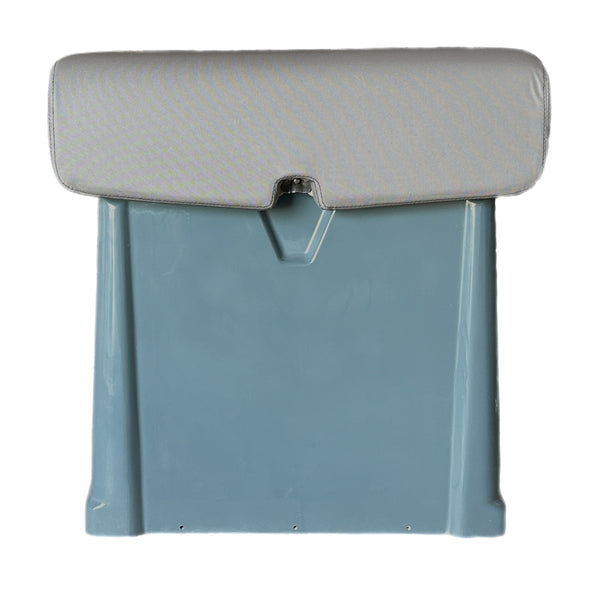 Zodiac Optima Blue Gray Fiberglass Leaning Post w/ Flip Up Cushion & Door Z61236 - Essenbay Marine