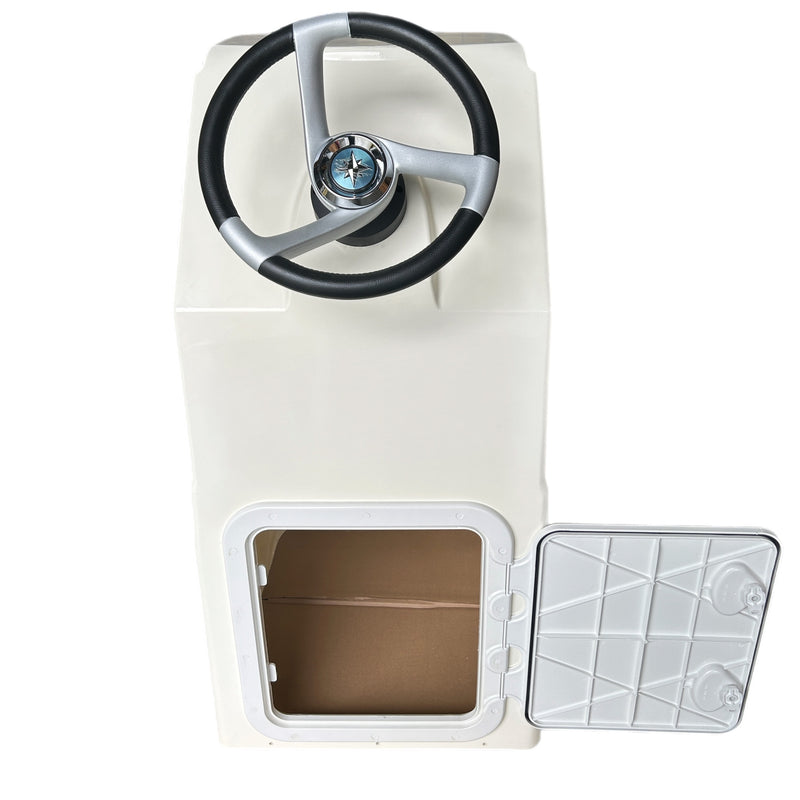 Zodiac Optima 1000XL White Console w/ Steering Wheel, Helm, Screen & Rail Z61397 - Essenbay Marine