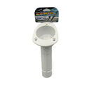 Mate Series ABS White Plastic 30º Rod Angle Oval Top Drain at Bottom P2030DW - Essenbay Marine