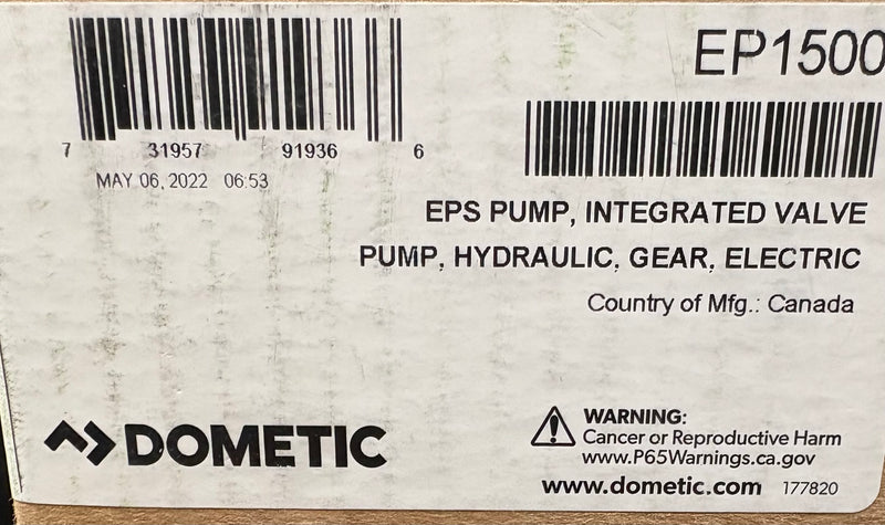 Seastar Dometic OEM Optimus Hydraulic Steering Pump EP1500 - Essenbay Marine
