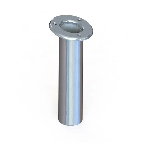 Taco Marine F31-0700BXY Aluminum Deck Mount Rod Holder, Liner, Polished, 1-1/2"