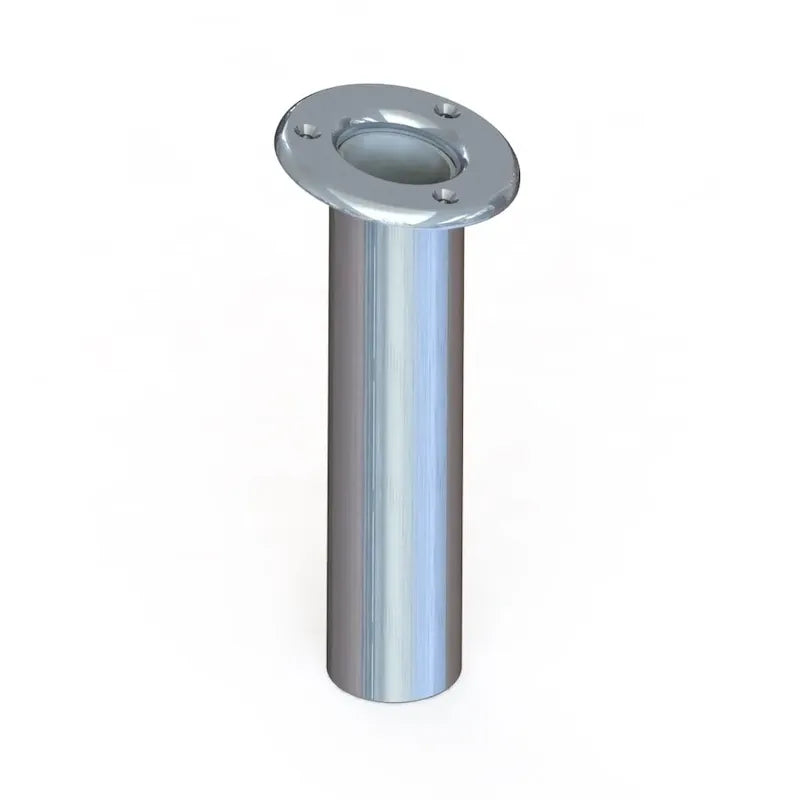 Taco Marine F31-0700BXY Aluminum Deck Mount Rod Holder, Liner, Polished, 1-1/2"