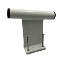 Midnight Moon Outfitters White Single Barrel Transom Shallow Water Anchor Mount for 1" Pole - Essenbay Marine