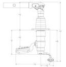 TACO Marine Grand Slam 390 Mount For 1-1/2" Outrigger  GS390 Pair - Essenbay Marine