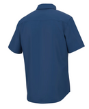 Huk Kona Solid Button-Down with Essenbay Embroidered Logo - Essenbay Marine