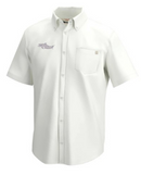 Huk Kona Solid Button-Down with Essenbay Embroidered Logo - Essenbay Marine