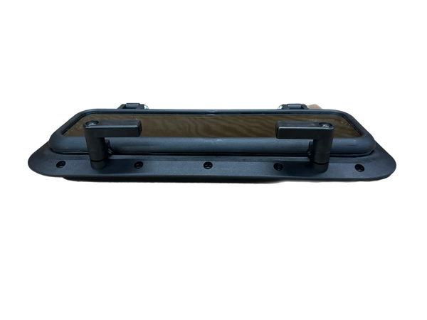HMG HiTide | Jim Black 4" x 14" Portlight w/ Universal Dog Handles (For R-31 Only) 593-414UD-09-02-01-100 - Essenbay Marine