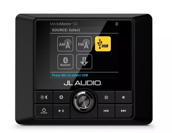 JL Audio MM50 MediaMaster Marine Source Unit W/ Full-Color LCD Display