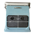 Zodiac Optima Blue Gray Fiberglass Leaning Post w/ Flip Up Cushion & Door Z61236 - Essenbay Marine