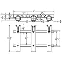 TACO 3-Rod Deluxe Poly Rod Rack P03-063B - Essenbay Marine