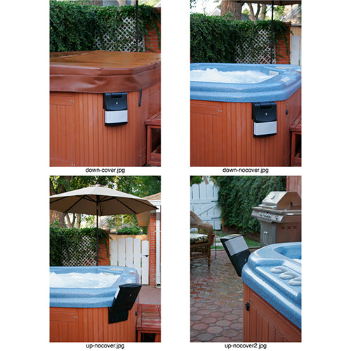 Poly-Planar Black Rectangle Flip Up Spa Speakers SFS101B