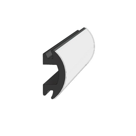 Taco Metals V12-4144WHA White Rub Rail Insert 1/2"H x 1-3/16"W (By the Foot) - Essenbay Marine