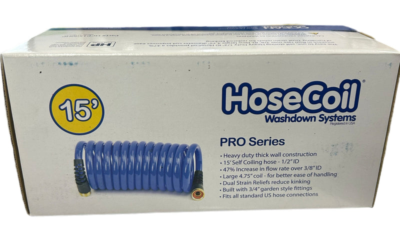 HoseCoil Pro 15' Heavy Duty 1/2"ID-4.75" Coil Diameter HCP1500HP