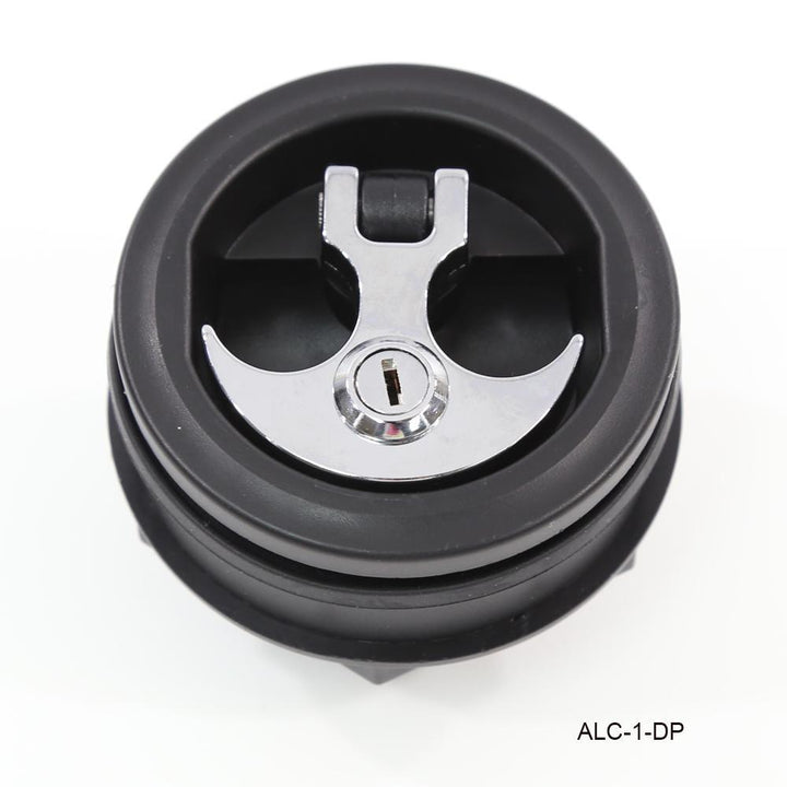 TH Marine Anchor Handle Lid Lock-Black Base Chrome Handle-Locking ALC-1-DP - Essenbay Marine