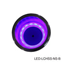 T-H Marine Blue LED Lighted Stainless Steel No Step Cup Holder LED-LCHSS-NS-B - Essenbay Marine