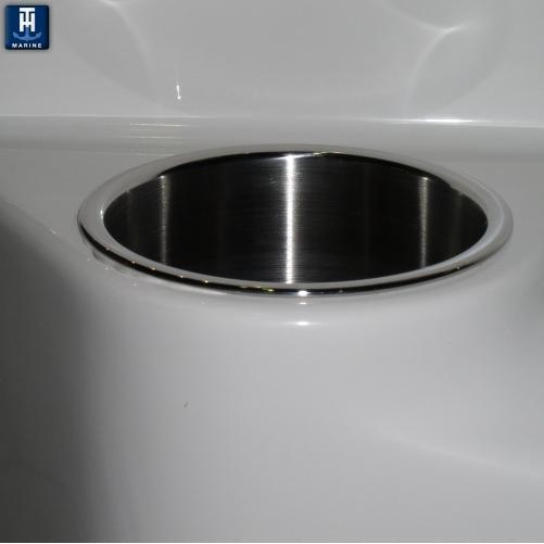 T-H Marine Stainless Steel Cup Holder LCH-1SS-DP - Essenbay Marine