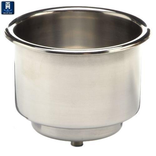 T-H Marine Stainless Steel Cup Holder LCH-1SS-DP - Essenbay Marine