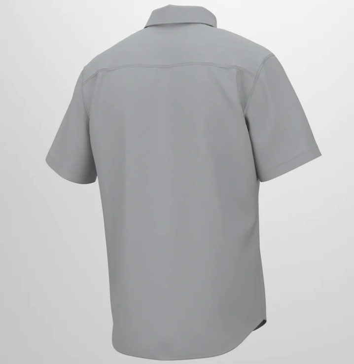 Huk Kona Solid Button-Down with Essenbay Embroidered Logo - Essenbay Marine