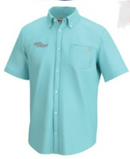 Huk Kona Solid Button-Down with Essenbay Embroidered Logo - Essenbay Marine