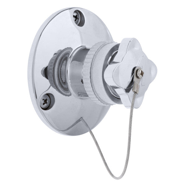 Ambassador Marine – Water Inlet, with Cap 316 Stainless Steel – P56-0190-SS