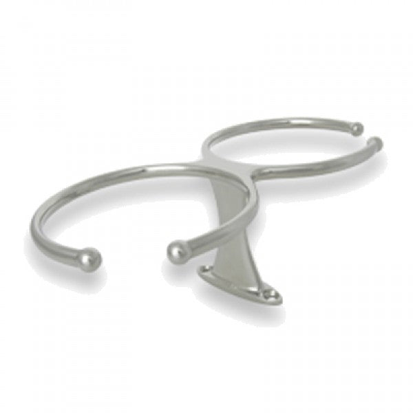 Ambassador Marine – Double Drink Holder, Deck Mount 316 Stainless Steel – P56-8800-SS