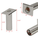 Taco Aluminum Rod Holder 10º Weld-On, 1-1/2" Inside DIA F31-0750BXY - Essenbay Marine