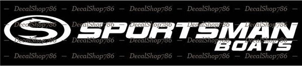 Sportsman Boats – Sportsman Boats Black/Silver Decal - 18 Island Bay – 6.2R4 / 61770G