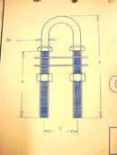 Bow/Stern Eye U-Bolt 3/8" x 5" Stainless Steel SSRI66501 - Essenbay Marine