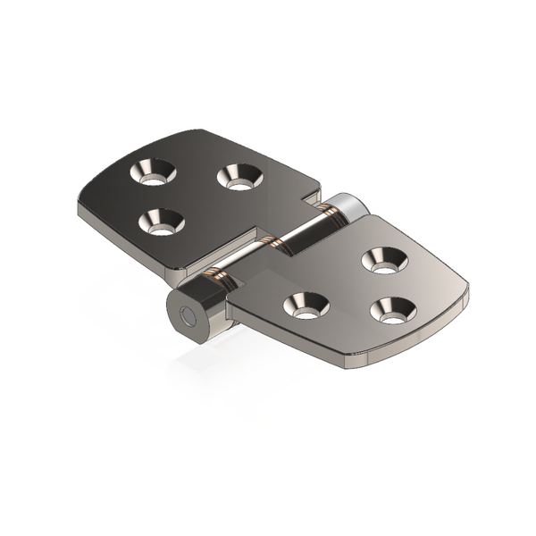 TACO Marine Knuckle Down Friction Hinge 1.6" X 2.96" X .13" H30-5053 - Essenbay Marine