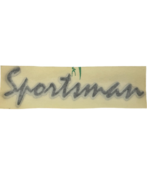 Sportsman Boats – Key West Boats Domed Black / Silver Sportsman Decal (Single) – 6.2R3 / 87300G