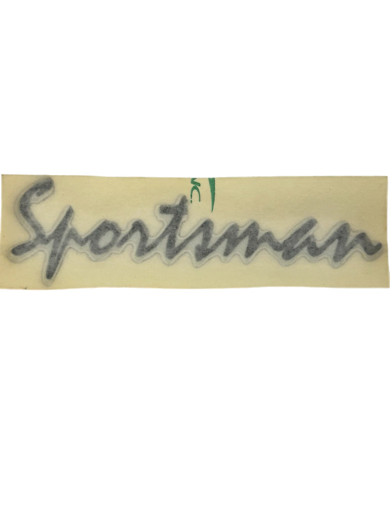 Sportsman Boats – Key West Boats Domed Black / Silver Sportsman Decal (Single) – 6.2R3 / 87300G