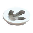 TACO Marine Round White 2-1/2" Nylon Latch-Tite Latch F42-2500WHSS - Essenbay Marine