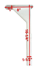 Universal Transom Shallow Mount 24" x 19" Rigging Table MW-0001S-Kit - Essenbay Marine