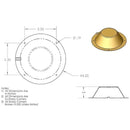 Poly-Planar 8-1/2" Marine White Speaker Back Cover SBC-2 (Sold Individually)