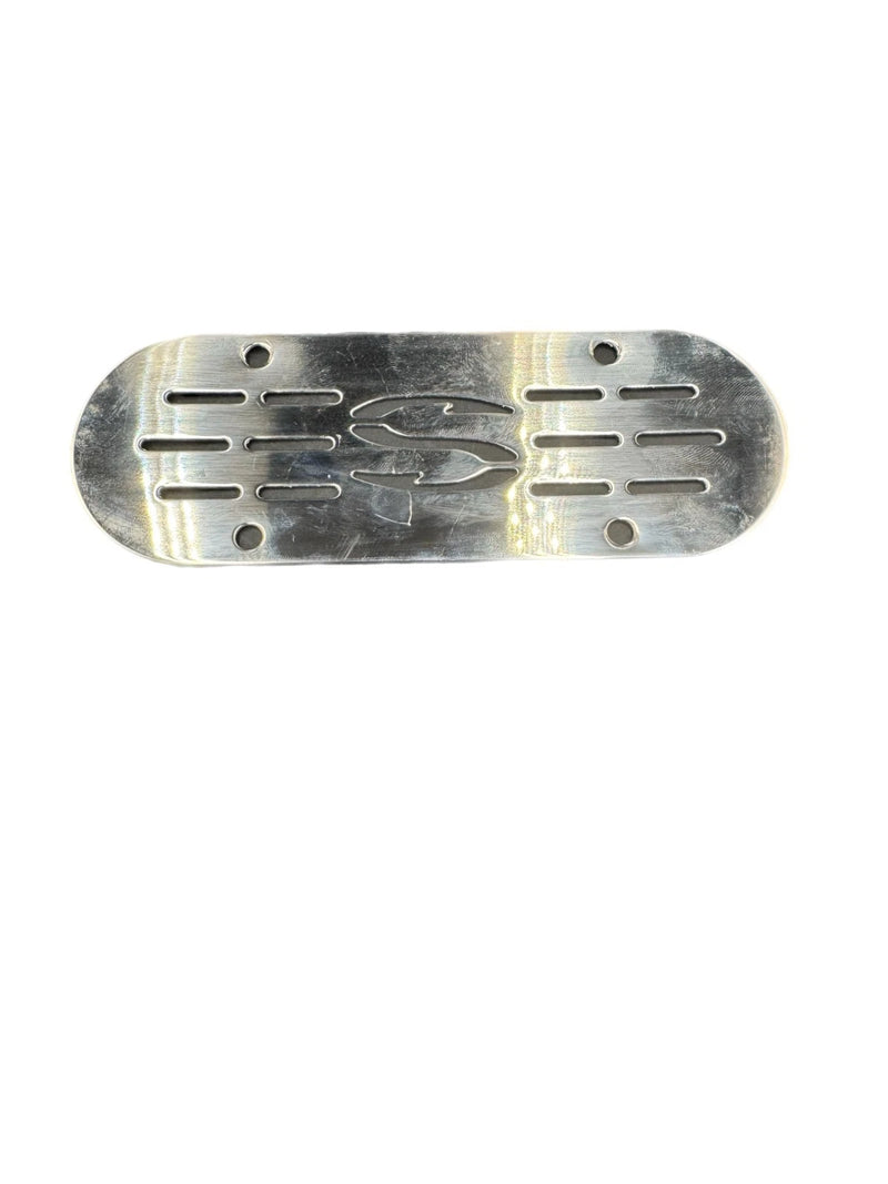 Sportsman Boats – Sportsman  Polished Stainless Steel Boat Deck Drain Cover Grate 6-5/8" x 3-1/4" – 6P2 /  66637M