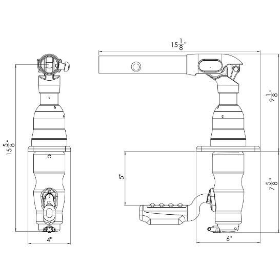 Pair TACO Marine Reconditioned Grand Slam GS-380-RECON Mount 1-1/2" Outriggers - Essenbay Marine