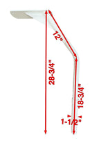 Universal Transom Deep Mount 24" x 19" Rigging Table MW-0001D-Kit - Essenbay Marine