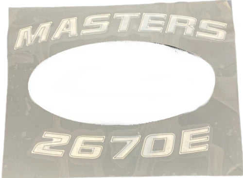 Sportsman Boats – Sportsman Boats "Masters 2670E" Silver Vinyl Decal – 6.2Q4 / 04578G