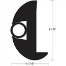 Taco Flexible Rub Rail Kit 1-7/8’’  x 1-1/8’’ 50' V11-2423BBK50-2 - Essenbay Marine