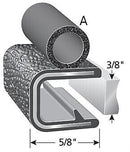 Trim-Lok Black Door Seal 3/8" X 5/8" With .375" Bulb 3375B3X3-8A By The Foot - Essenbay Marine