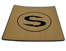Sportsman Boats – Sportsman 15-1/2" x 13"  Peel and Stick Tan Logo Mat – 15I2 / LOGO