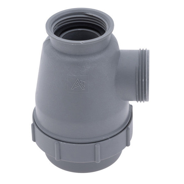 Ambassador Marine – Trap Sink Drain, 1 1/4 in-M Thread, No Top 1 1/4 in-F port – S00-0016-PL-R