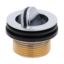 Ambassador Marine – 1 1/2 in Drain, Flip Drain no Overflow, Straight, 1 1/4 in-M Thread Adapter Chrome – S01-0304-CP-R - Essenbay Marine